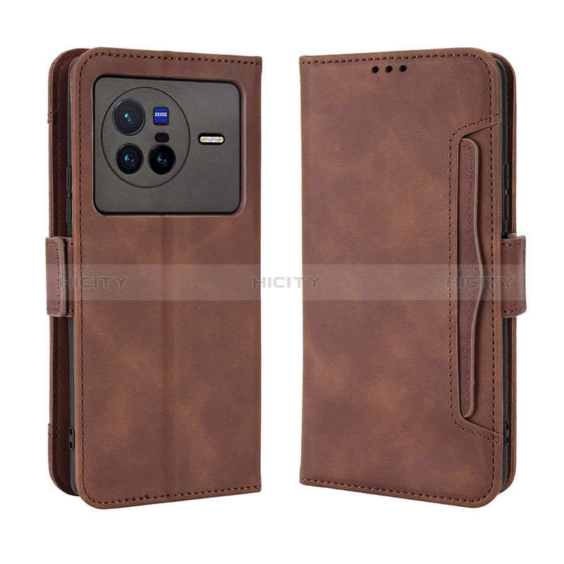 Funda de Cuero Cartera con Soporte Carcasa BY3 para Vivo X80 5G