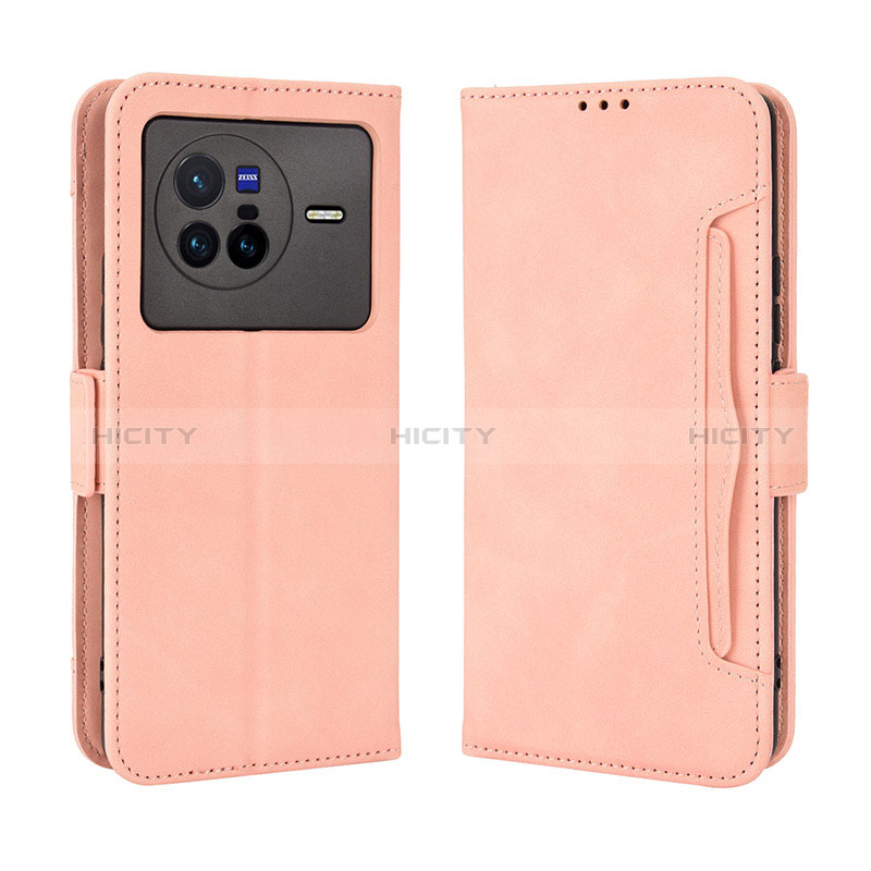 Funda de Cuero Cartera con Soporte Carcasa BY3 para Vivo X80 5G