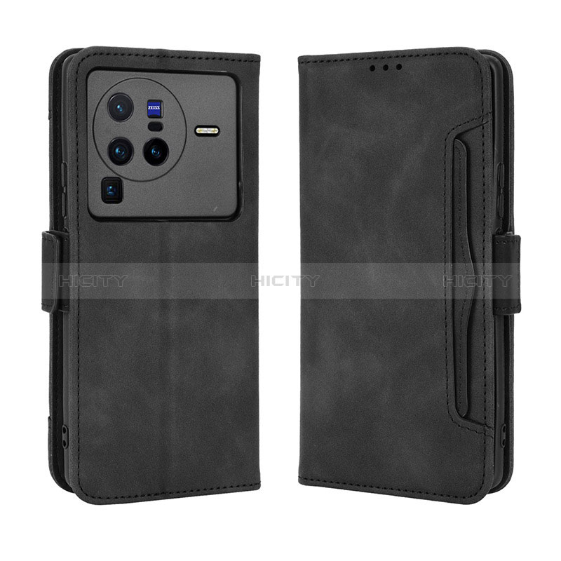 Funda de Cuero Cartera con Soporte Carcasa BY3 para Vivo X80 Pro 5G