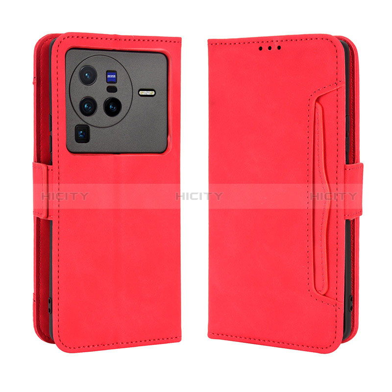 Funda de Cuero Cartera con Soporte Carcasa BY3 para Vivo X80 Pro 5G