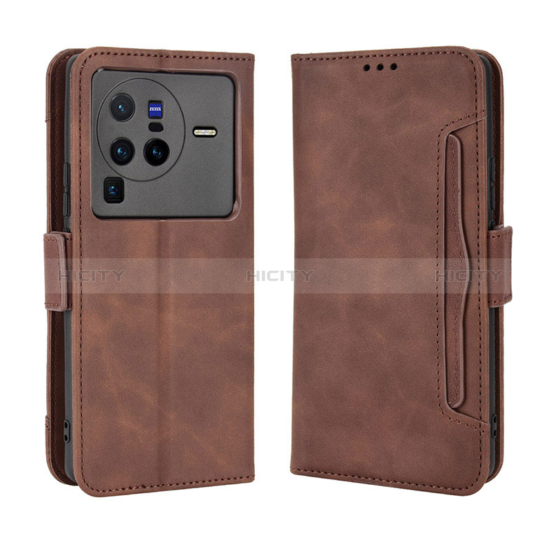 Funda de Cuero Cartera con Soporte Carcasa BY3 para Vivo X80 Pro 5G