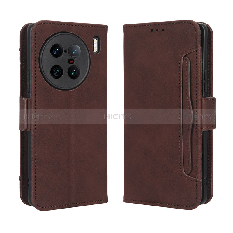 Funda de Cuero Cartera con Soporte Carcasa BY3 para Vivo X90 Pro+ Plus 5G