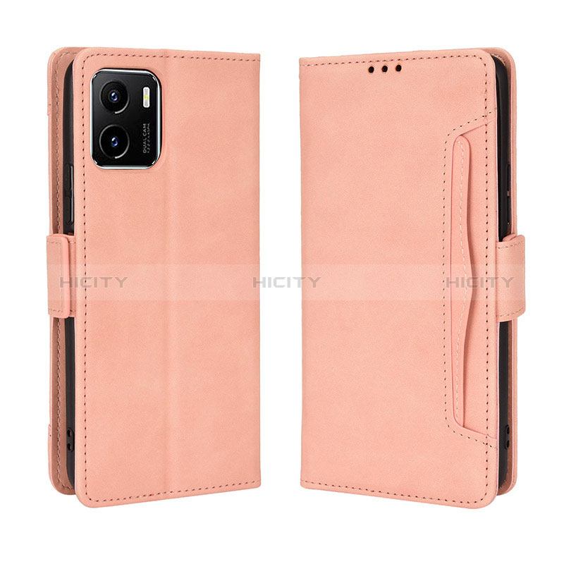 Funda de Cuero Cartera con Soporte Carcasa BY3 para Vivo Y01 Rosa