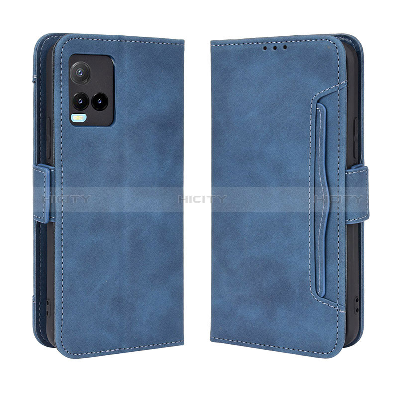 Funda de Cuero Cartera con Soporte Carcasa BY3 para Vivo Y21G