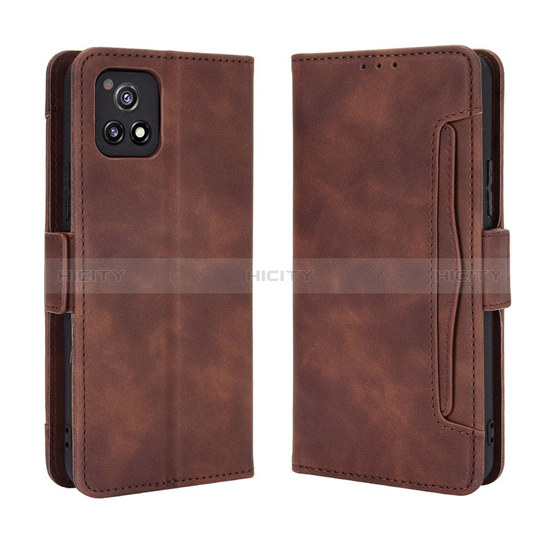 Funda de Cuero Cartera con Soporte Carcasa BY3 para Vivo Y31s 5G Marron