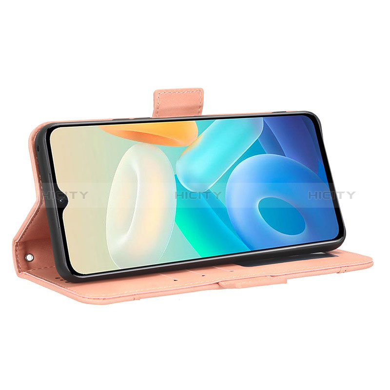 Funda de Cuero Cartera con Soporte Carcasa BY3 para Vivo Y77e t1