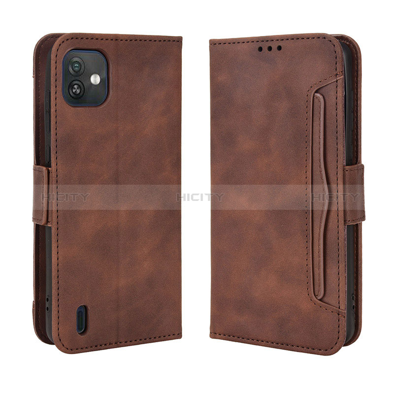 Funda de Cuero Cartera con Soporte Carcasa BY3 para Wiko Y82