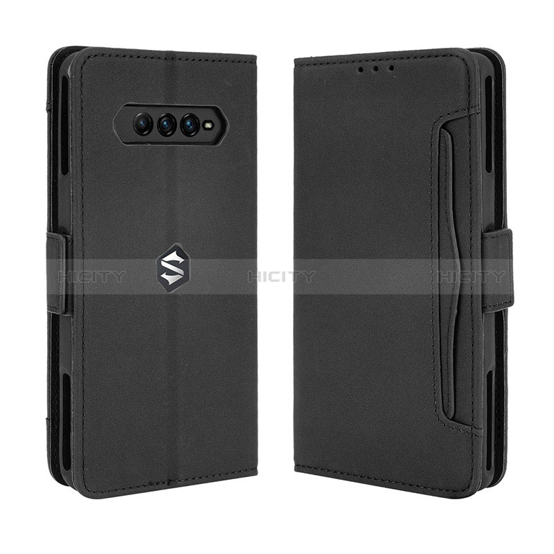 Funda de Cuero Cartera con Soporte Carcasa BY3 para Xiaomi Black Shark 4 5G Negro