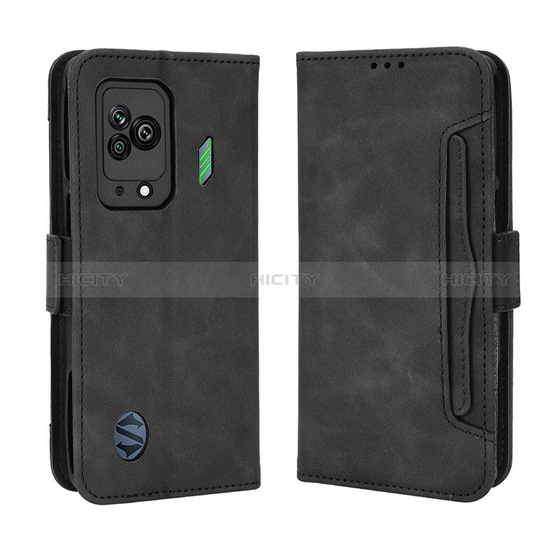 Funda de Cuero Cartera con Soporte Carcasa BY3 para Xiaomi Black Shark 5 5G Negro