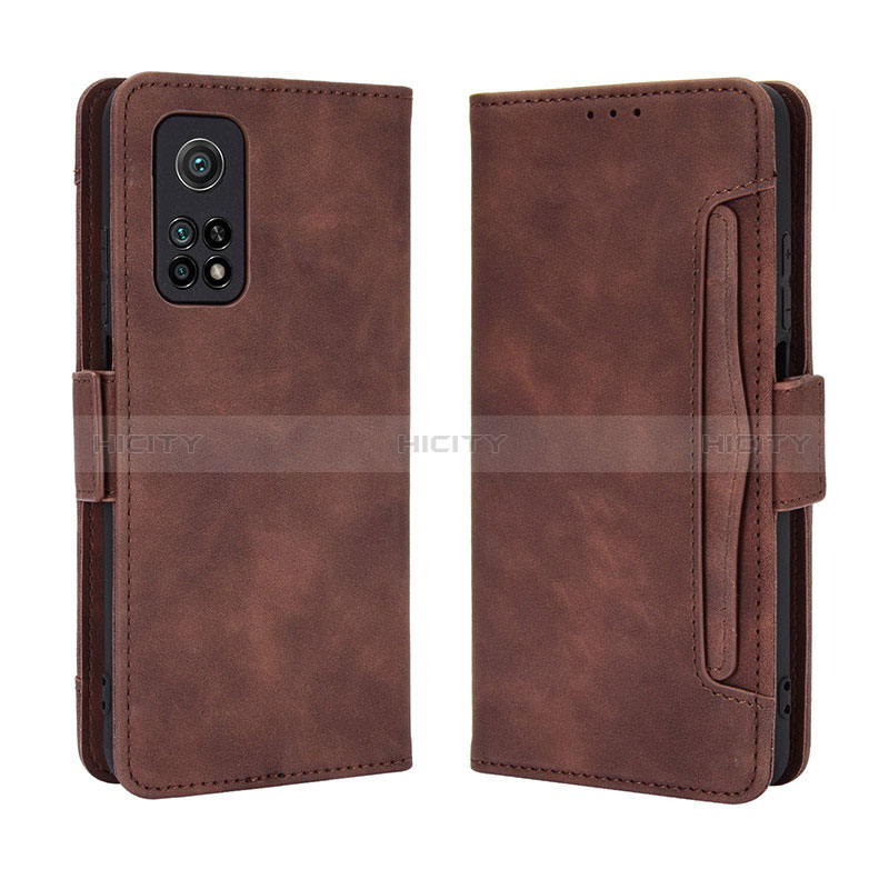 Funda de Cuero Cartera con Soporte Carcasa BY3 para Xiaomi Mi 10T 5G Marron