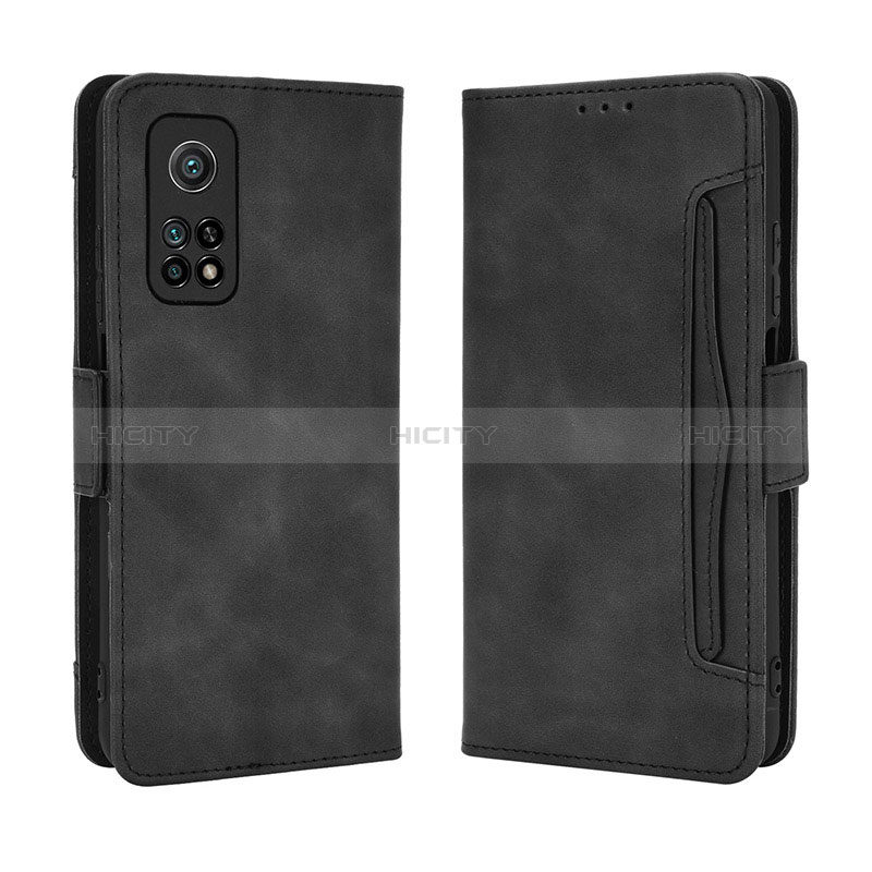 Funda de Cuero Cartera con Soporte Carcasa BY3 para Xiaomi Mi 10T 5G Negro