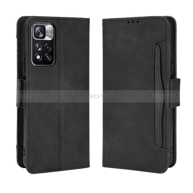 Funda de Cuero Cartera con Soporte Carcasa BY3 para Xiaomi Mi 11i 5G (2022) Negro