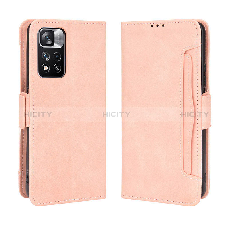 Funda de Cuero Cartera con Soporte Carcasa BY3 para Xiaomi Mi 11i 5G (2022) Rosa