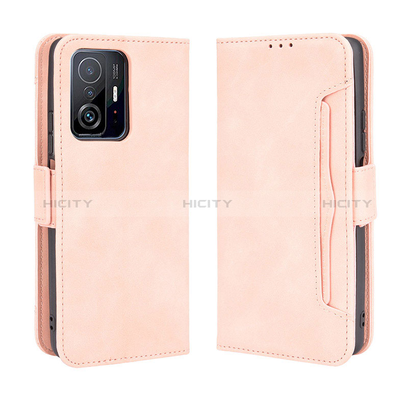 Funda de Cuero Cartera con Soporte Carcasa BY3 para Xiaomi Mi 11T 5G Rosa