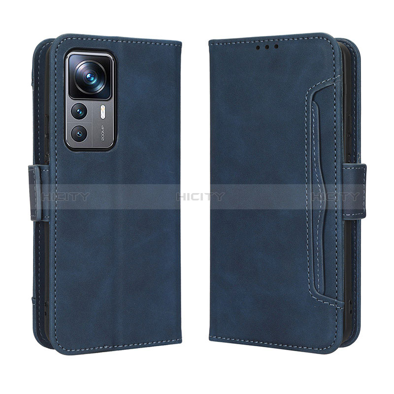 Funda de Cuero Cartera con Soporte Carcasa BY3 para Xiaomi Mi 12T 5G Azul