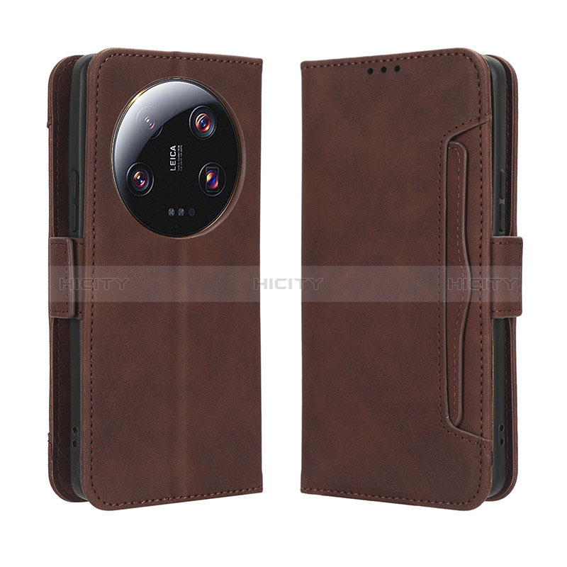 Funda de Cuero Cartera con Soporte Carcasa BY3 para Xiaomi Mi 13 Ultra 5G Marron