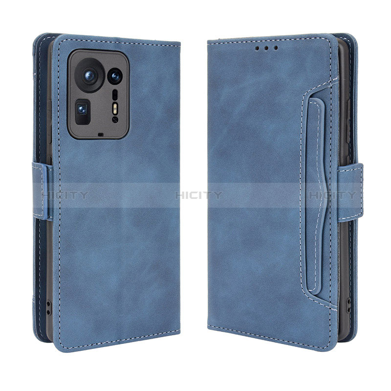 Funda de Cuero Cartera con Soporte Carcasa BY3 para Xiaomi Mi Mix 4 5G Azul