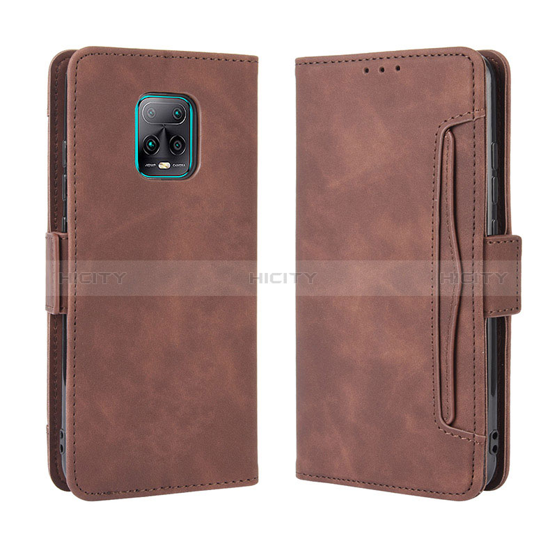 Funda de Cuero Cartera con Soporte Carcasa BY3 para Xiaomi Redmi 10X 5G Marron