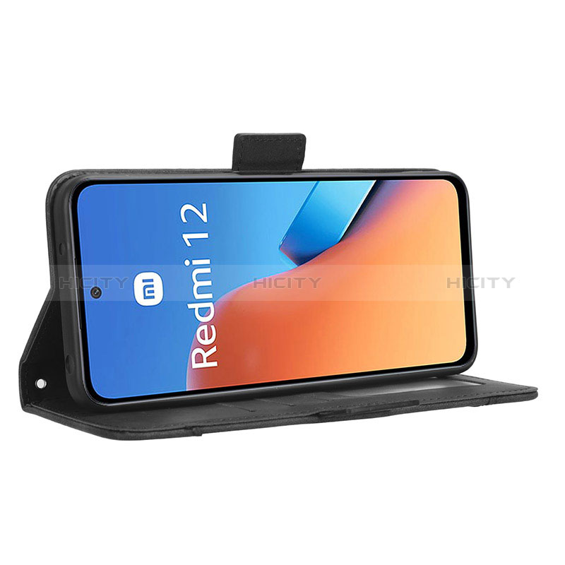 Funda de Cuero Cartera con Soporte Carcasa BY3 para Xiaomi Redmi 12 4G