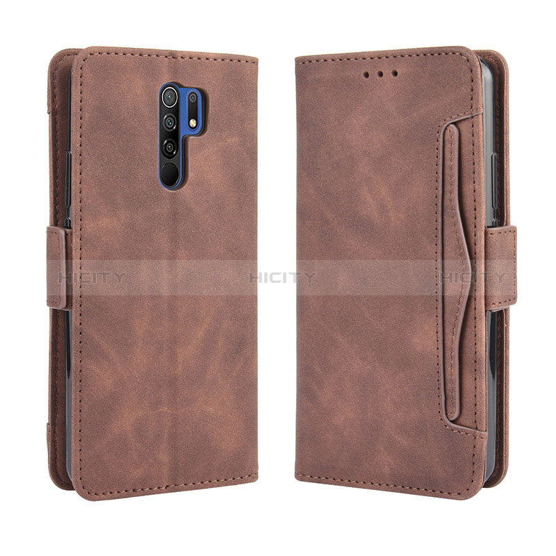 Funda de Cuero Cartera con Soporte Carcasa BY3 para Xiaomi Redmi 9