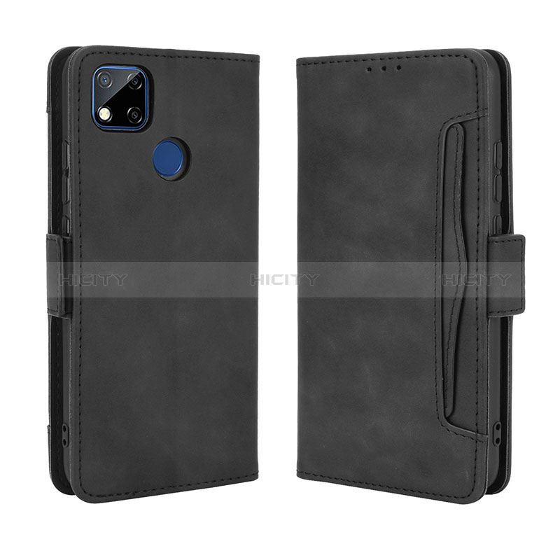 Funda de Cuero Cartera con Soporte Carcasa BY3 para Xiaomi Redmi 9 Activ Negro