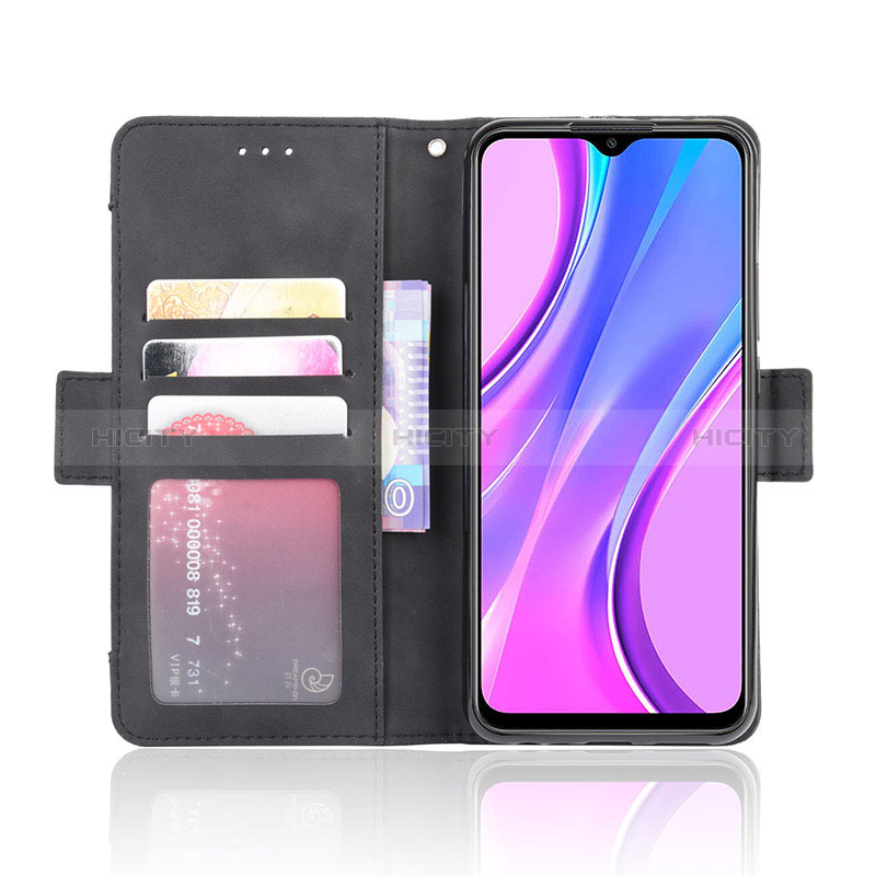 Funda de Cuero Cartera con Soporte Carcasa BY3 para Xiaomi Redmi 9 Prime India