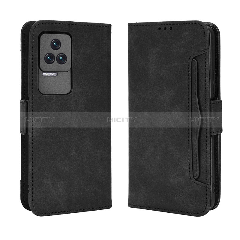 Funda de Cuero Cartera con Soporte Carcasa BY3 para Xiaomi Redmi K40S 5G Negro