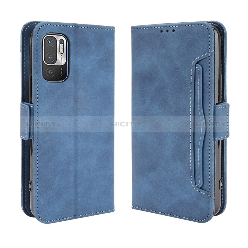 Funda de Cuero Cartera con Soporte Carcasa BY3 para Xiaomi Redmi Note 10 JE 5G Azul