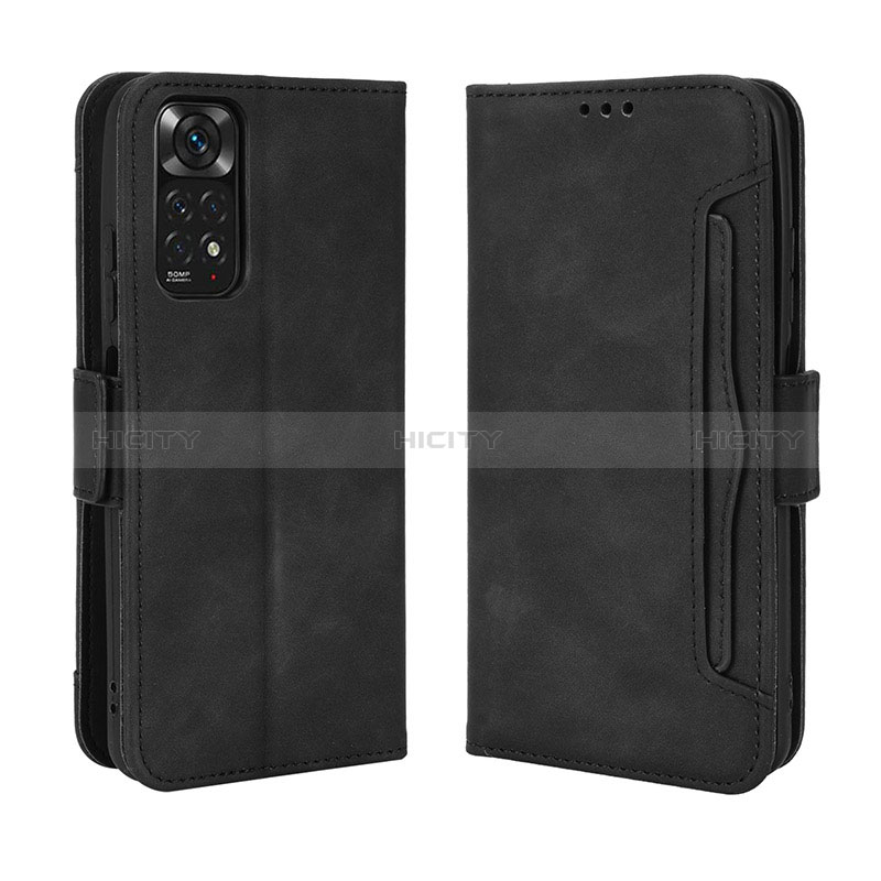 Funda de Cuero Cartera con Soporte Carcasa BY3 para Xiaomi Redmi Note 11 4G (2022) Negro