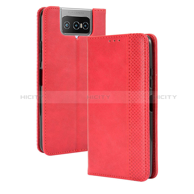 Funda de Cuero Cartera con Soporte Carcasa BY4 para Asus Zenfone 7 Pro ZS671KS