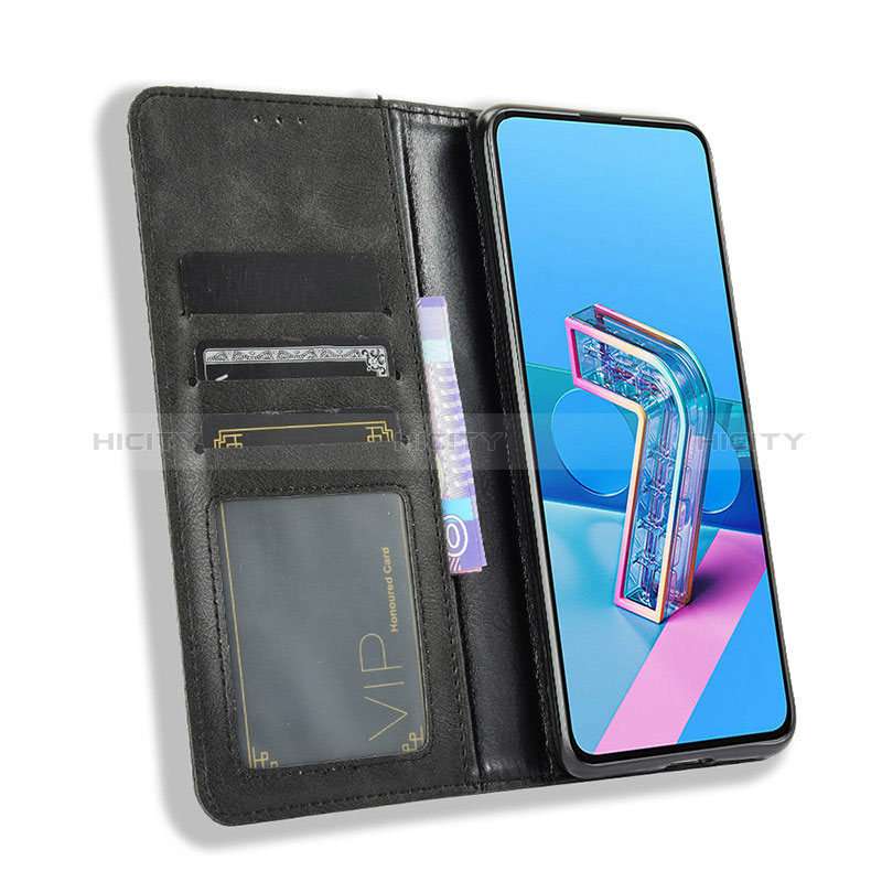 Funda de Cuero Cartera con Soporte Carcasa BY4 para Asus Zenfone 7 Pro ZS671KS