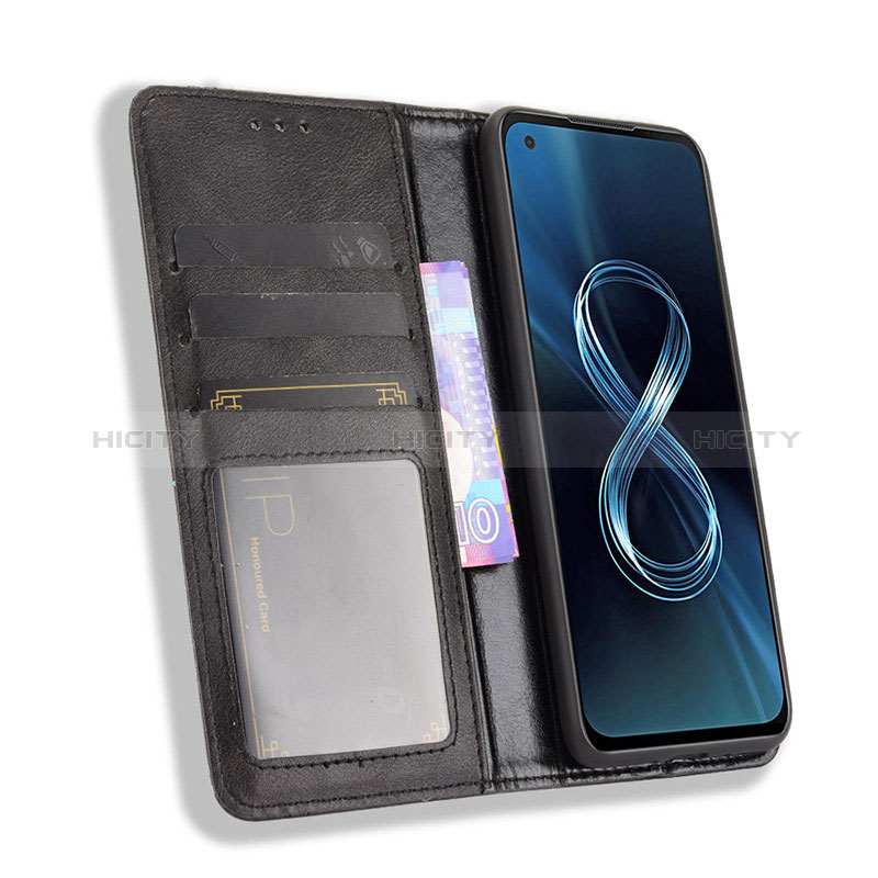 Funda de Cuero Cartera con Soporte Carcasa BY4 para Asus ZenFone 8 Mini