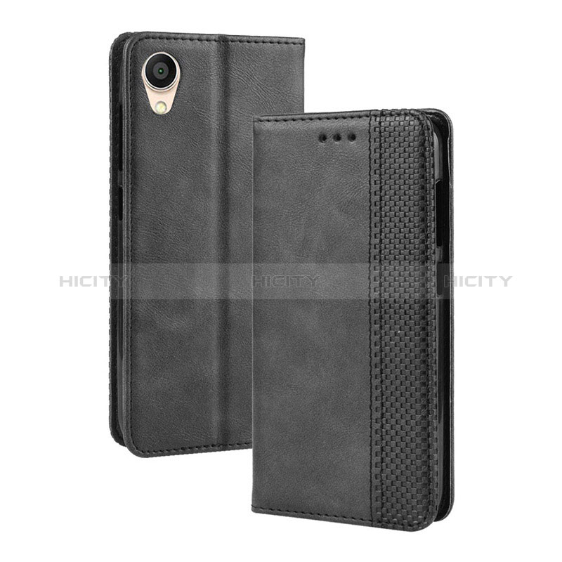 Funda de Cuero Cartera con Soporte Carcasa BY4 para Asus ZenFone Live L2 ZA550KL Negro