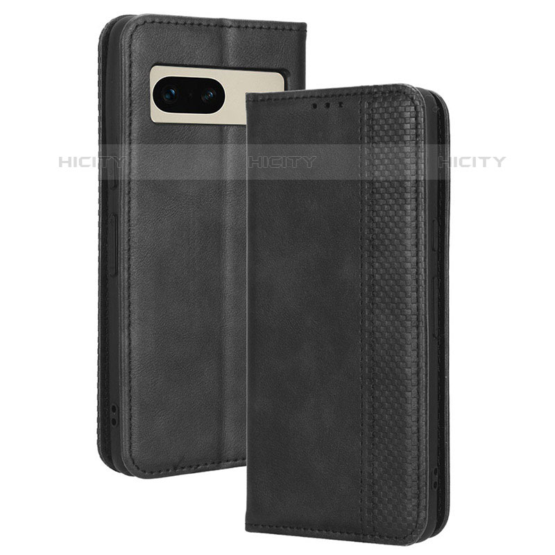 Funda de Cuero Cartera con Soporte Carcasa BY4 para Google Pixel 7 5G Negro