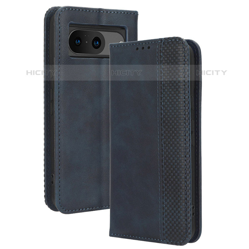 Funda de Cuero Cartera con Soporte Carcasa BY4 para Google Pixel 8 5G Azul