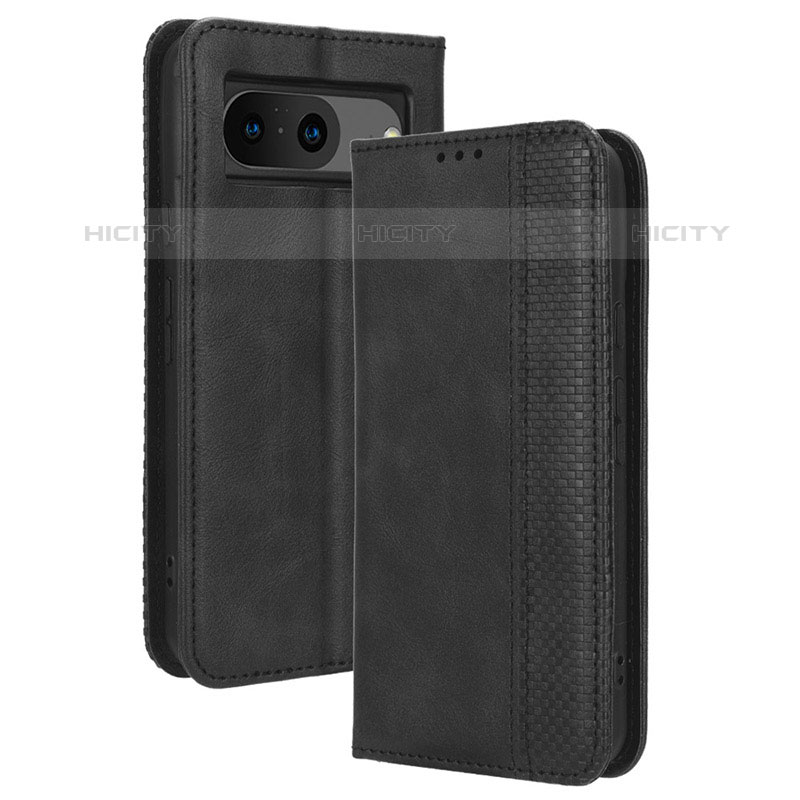 Funda de Cuero Cartera con Soporte Carcasa BY4 para Google Pixel 8 5G Negro