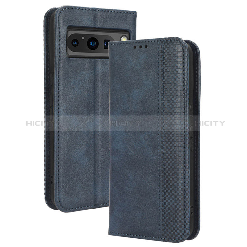 Funda de Cuero Cartera con Soporte Carcasa BY4 para Google Pixel 8 Pro 5G Azul