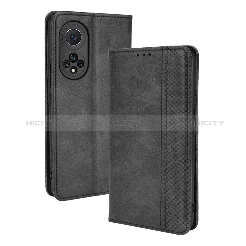 Funda de Cuero Cartera con Soporte Carcasa BY4 para Huawei Honor 50 Pro 5G Negro