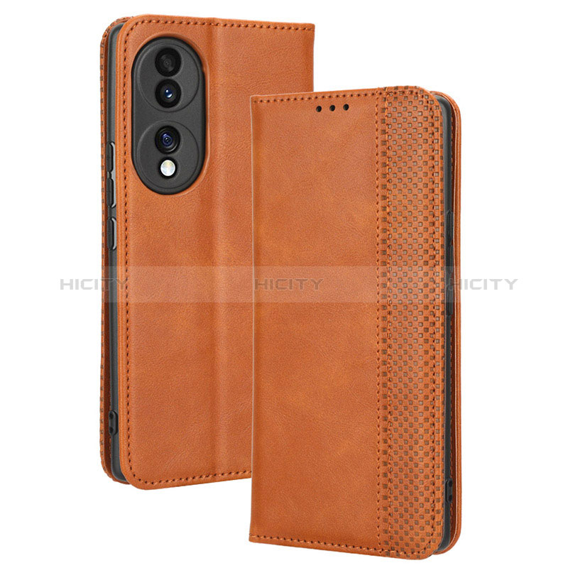 Funda de Cuero Cartera con Soporte Carcasa BY4 para Huawei Honor 70 5G