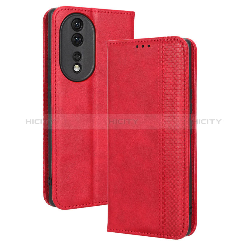 Funda de Cuero Cartera con Soporte Carcasa BY4 para Huawei Honor 80 5G