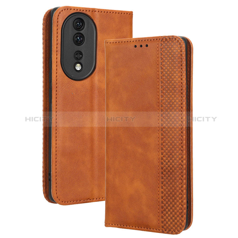 Funda de Cuero Cartera con Soporte Carcasa BY4 para Huawei Honor 80 5G