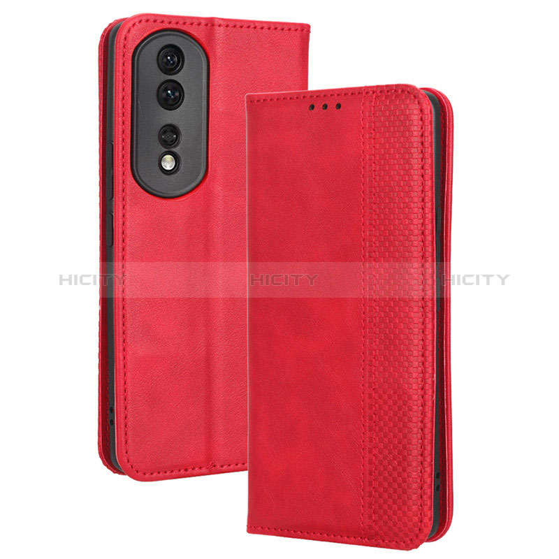 Funda de Cuero Cartera con Soporte Carcasa BY4 para Huawei Honor 80 Pro 5G