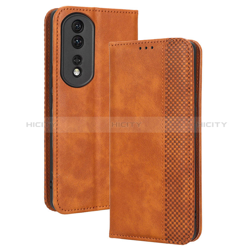 Funda de Cuero Cartera con Soporte Carcasa BY4 para Huawei Honor 80 Pro 5G