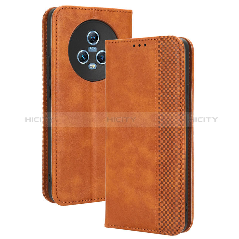 Funda de Cuero Cartera con Soporte Carcasa BY4 para Huawei Honor Magic5 5G