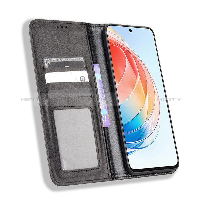 Funda de Cuero Cartera con Soporte Carcasa BY4 para Huawei Honor X40i 5G