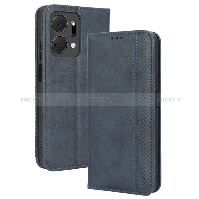 Funda de Cuero Cartera con Soporte Carcasa BY4 para Huawei Honor X7a