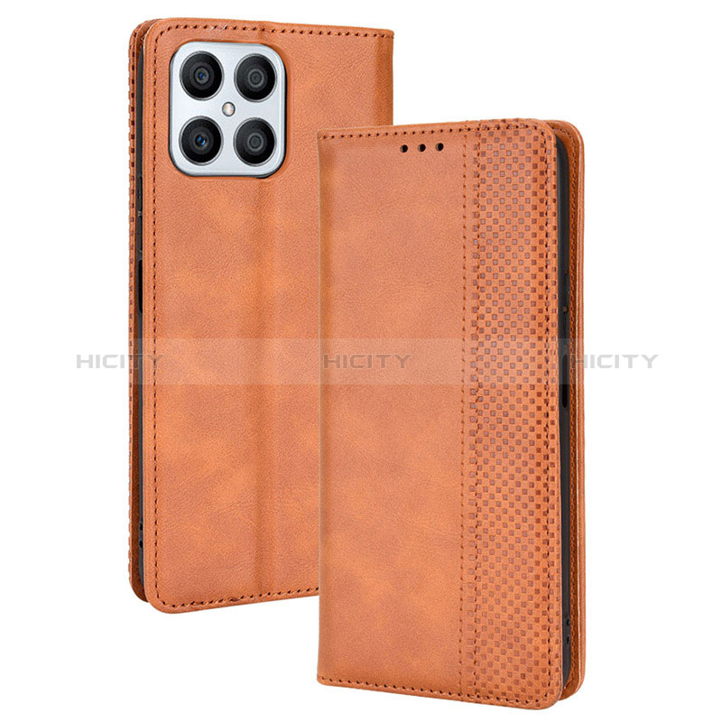 Funda de Cuero Cartera con Soporte Carcasa BY4 para Huawei Honor X8 4G