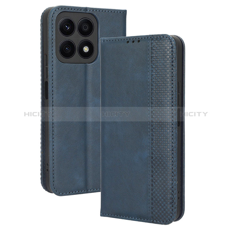 Funda de Cuero Cartera con Soporte Carcasa BY4 para Huawei Honor X8a 4G