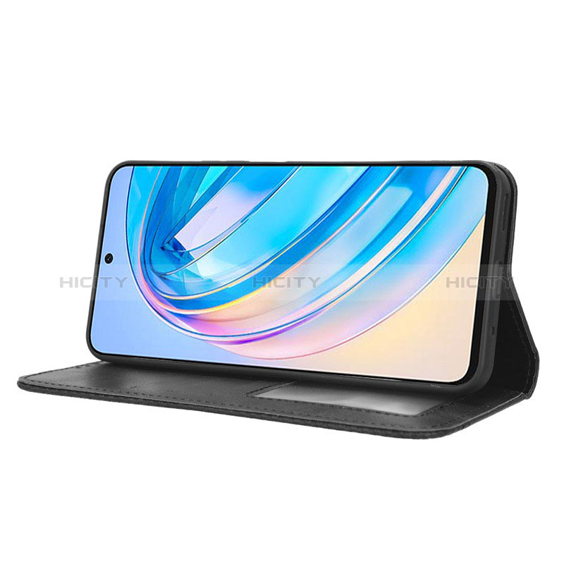 Funda de Cuero Cartera con Soporte Carcasa BY4 para Huawei Honor X8a 4G