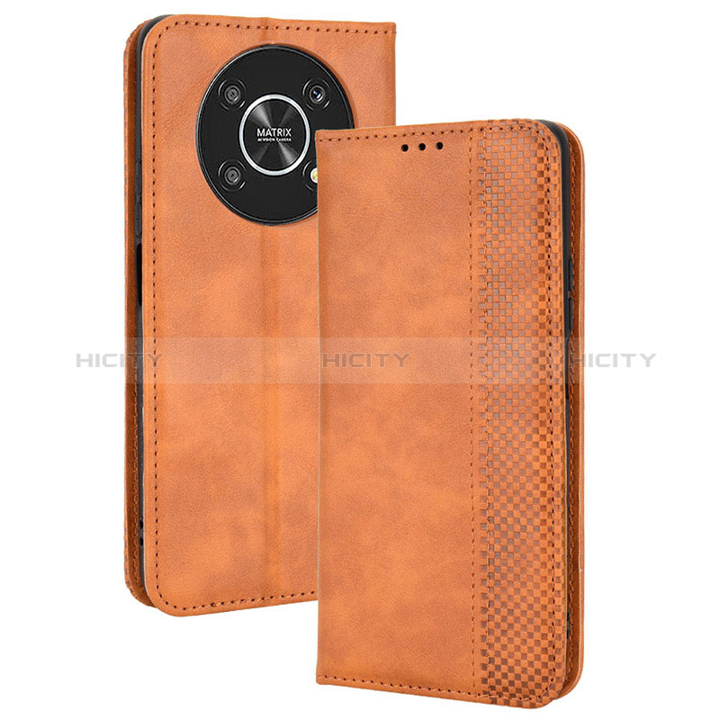 Funda de Cuero Cartera con Soporte Carcasa BY4 para Huawei Honor X9 5G